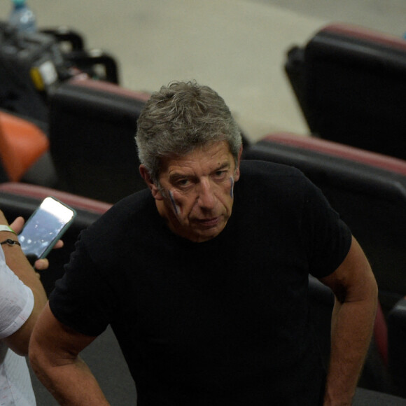 Michel Cymes a assisté au 8e de finale de l'Euro 2020 opposant la France à la Suisse au stade Arena Nationala. Bucarest, le 28 juin 2021. © Federico Pestellini / Panoramic / Bestimage