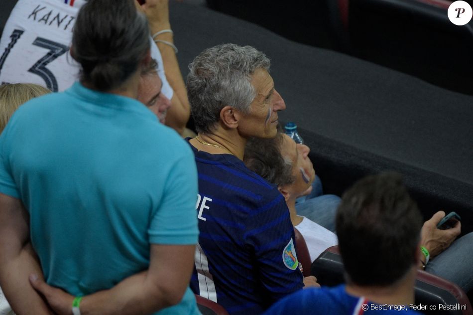 Nagui a assisté au 8e de finale de l'Euro opposant la France à la Suisse au stade Arena Nationala. Bucarest, le 28 juin 2021. © Federico Pestellini / Panoramic / Bestimage
