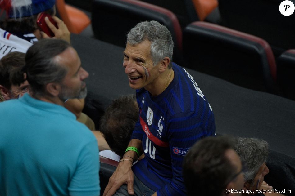 Nagui a assisté au 8e de finale de l'Euro opposant la France à la Suisse au stade Arena Nationala. Bucarest, le 28 juin 2021. © Federico Pestellini / Panoramic / Bestimage