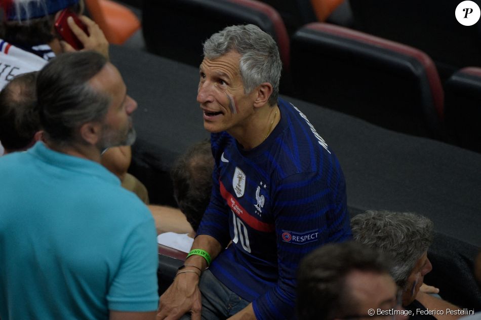 Nagui a assisté au 8e de finale de l'Euro opposant la France à la Suisse au stade Arena Nationala. Bucarest, le 28 juin 2021. © Federico Pestellini / Panoramic / Bestimage