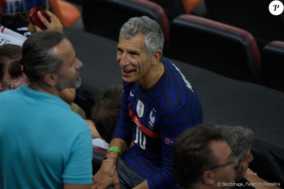 Nagui a assisté au 8e de finale de l'Euro opposant la France à la Suisse au stade Arena Nationala. Bucarest, le 28 juin 2021. © Federico Pestellini / Panoramic / Bestimage