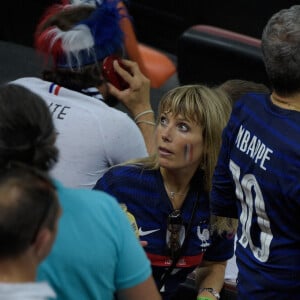 Nagui et sa femme Mélanie Page ont assisté au 8e de finale de l'Euro opposant la France à la Suisse au stade Arena Nationala. Bucarest, le 28 juin 2021. © Federico Pestellini / Panoramic / Bestimage