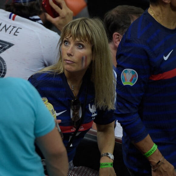 Nagui et sa femme Mélanie Page ont assisté au 8e de finale de l'Euro opposant la France à la Suisse au stade Arena Nationala. Bucarest, le 28 juin 2021. © Federico Pestellini / Panoramic / Bestimage