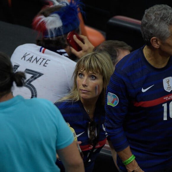 Nagui et sa femme Mélanie Page ont assisté au 8e de finale de l'Euro opposant la France à la Suisse au stade Arena Nationala. Bucarest, le 28 juin 2021. © Federico Pestellini / Panoramic / Bestimage