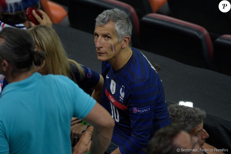 Nagui a assisté au 8e de finale de l'Euro opposant la France à la Suisse au stade Arena Nationala. Bucarest, le 28 juin 2021. © Federico Pestellini / Panoramic / Bestimage
