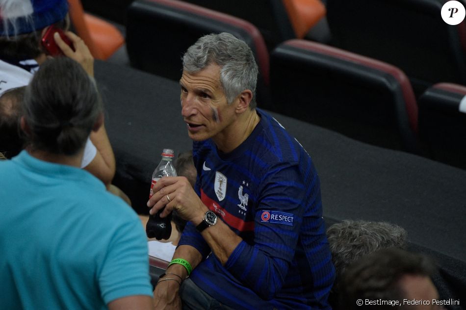 Nagui a assisté au 8e de finale de l'Euro opposant la France à la Suisse au stade Arena Nationala. Bucarest, le 28 juin 2021. © Federico Pestellini / Panoramic / Bestimage