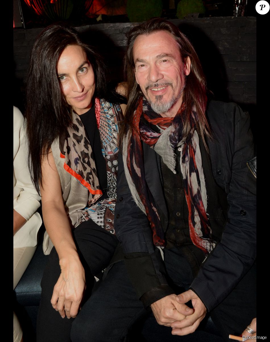 Florent Pagny et sa femme Azucena - Inauguration de la discothèque L'Arc à Paris le 2 octobre 2014.