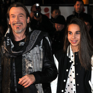 Florent Pagny et sa fille Ael - 15eme edition des NRJ Music Awards au Palais des Festivals a Cannes.