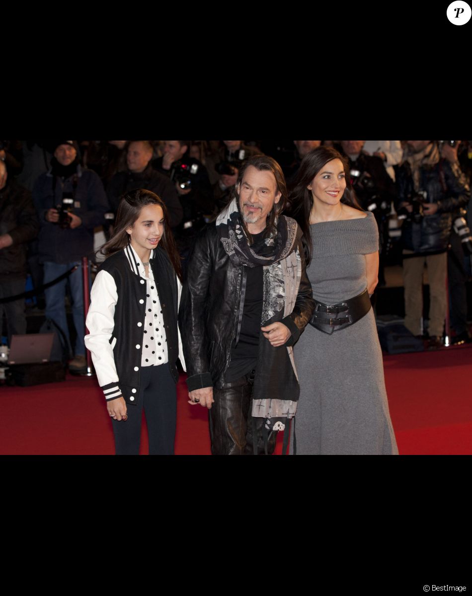 Florent Pagny, sa femme Azucena et leur fille Ael - 15eme edition des NRJ Music Awards a Cannes. Le 14 decembre 2013.