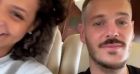 M.Pokora et sa femme Christina Milian dans un jet-privé, direction la Corse. Le 30 juin 2021.
