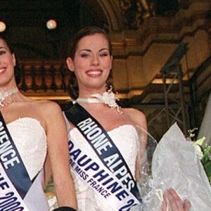 Sonia Rolland et ses quatre dauphines, Geneviève de Fontenay et Mareva Galanter - Miss France 2000