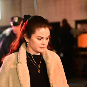 Selena Gomez, Martin Short sur le tournage de la série "Only Murders in the Building" à New York, le 30 mars 2021.
