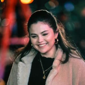 Selena Gomez sur le tournage de la série "Only Murders in the Building" à New York, le 30 mars 2021. 