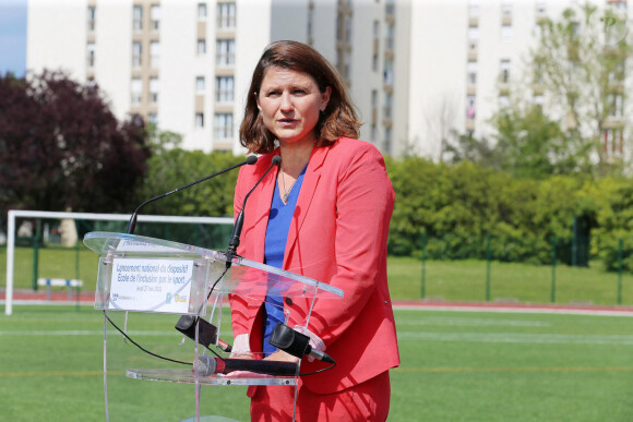 Exclusif - Roxana Maracineanu Ministre déléguée chargée des Sports - Lancement de l'école de l'inclusion par le sport, une solution pour l'égalité des chances, au Centre Sportif Pierre de Coubertin à Garges-les-Gonesse. Le 27 mai 2021.