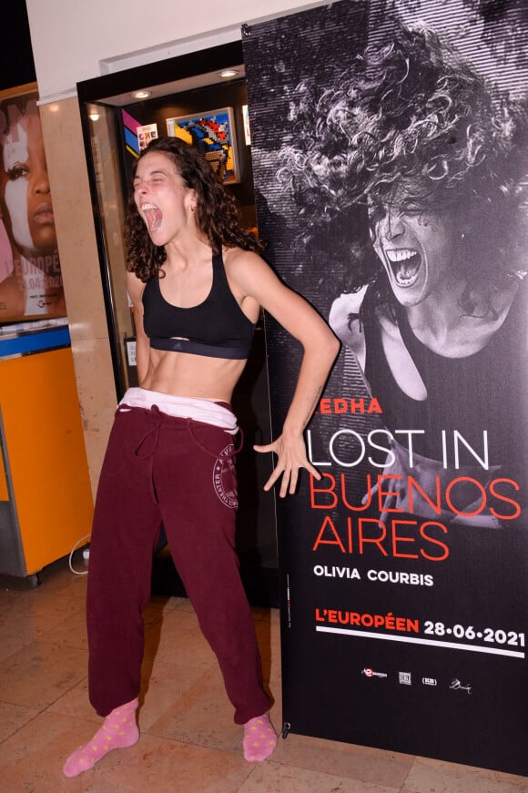 Exclusif - Olivia Courbis, la fille de Rolland Courbis lors de la première du spectacle Lost in Buenos Aires à l'Européen à Paris le 28 juin 2021. © Rachid Bellak / Bestimage