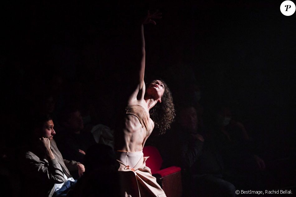Exclusif - Olivia Courbis, la fille de Rolland Courbis lors de la première du spectacle Lost in Buenos Aires à l'Européen à Paris le 28 juin 2021. © Rachid Bellak / Bestimage