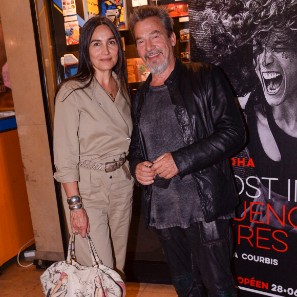Exclusif - Florent Pagny et sa femme Azucena Caamano lors de la première du spectacle Lost in Buenos Aires à l'Européen à Paris le 28 juin 2021. © Rachid Bellak / Bestimage