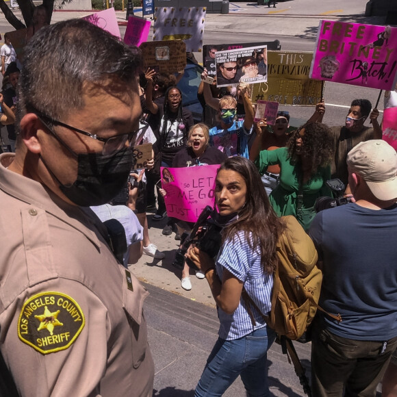 Les fans de Britney Spears sont venus supporter leur idole devant le tribunal de Los Angeles.