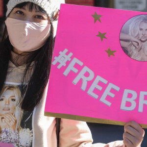 Manifestation "FreeBritney" devant le tribunal de Stanley Mosk à Los Angeles, le 10 novembre 2020.