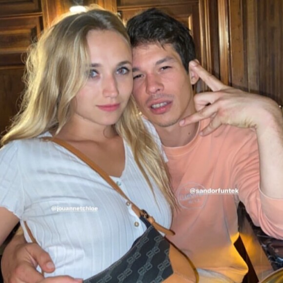 Chloe Jouannet et son compagnon Sandor Funtek sur Instagram.