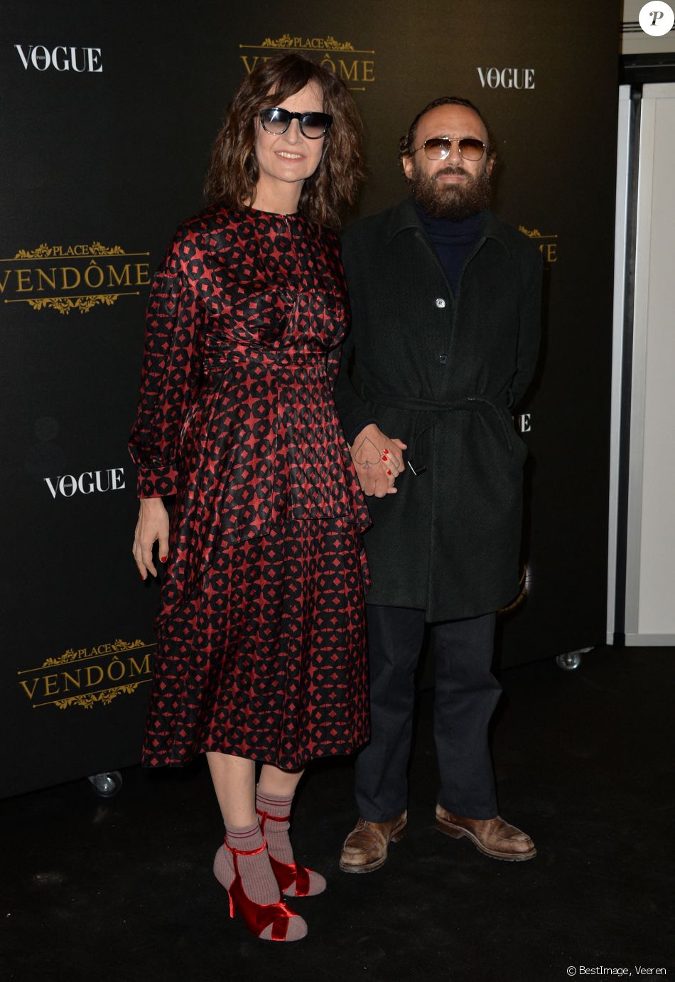 Valérie Lemercier et son compagnon Mathias Kiss - Vogue Paris présente