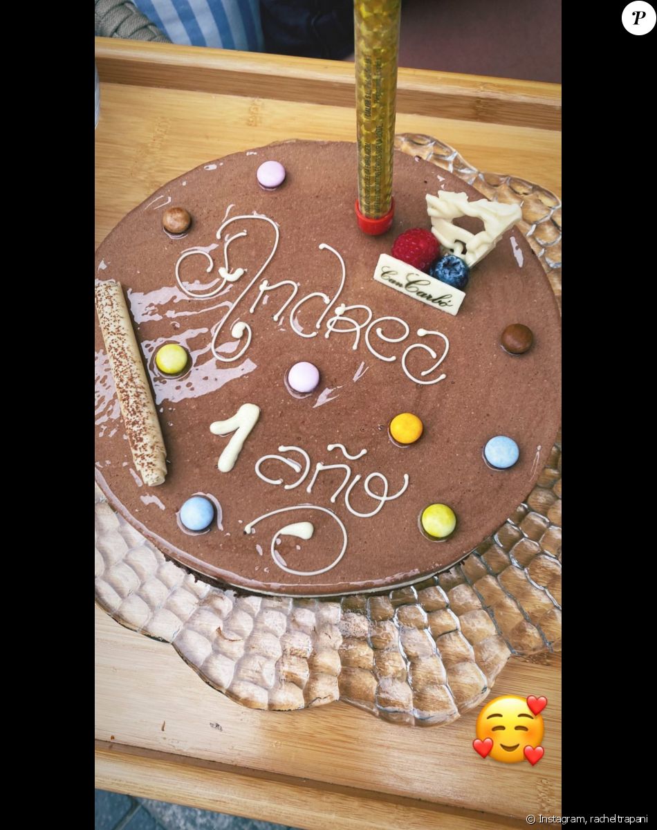 Rachel Legrain-Trapani a partagé des photos sur Instagram du 1er anniversaire de son fils Andrea.