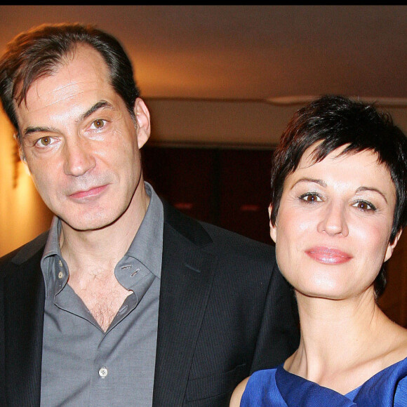 Samuel Labarthe et sa femme Hélène Médigue - 23e cérémonie des Molières 2009