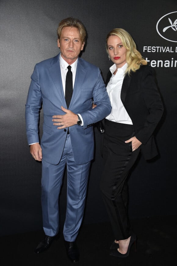 Benoît Magimel et son épouse Margot Pelletier assistent à la soirée des Trophées Chopard 2021, lors du 74ème Festival du film de Cannes, au salon Croisette de l'hôtel Majestic. Cannes, le 9 juillet 2021 © Borde / Jacovides / Moreau / Bestimage