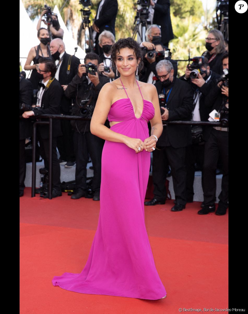 Camélia Jordana - Montée des marches du film " Annette " lors de la cérémonie d'ouverture du 74ème Festival International du Film de Cannes. Le 6 juillet 2021 © Borde-Jacovides-Moreau / Bestimage