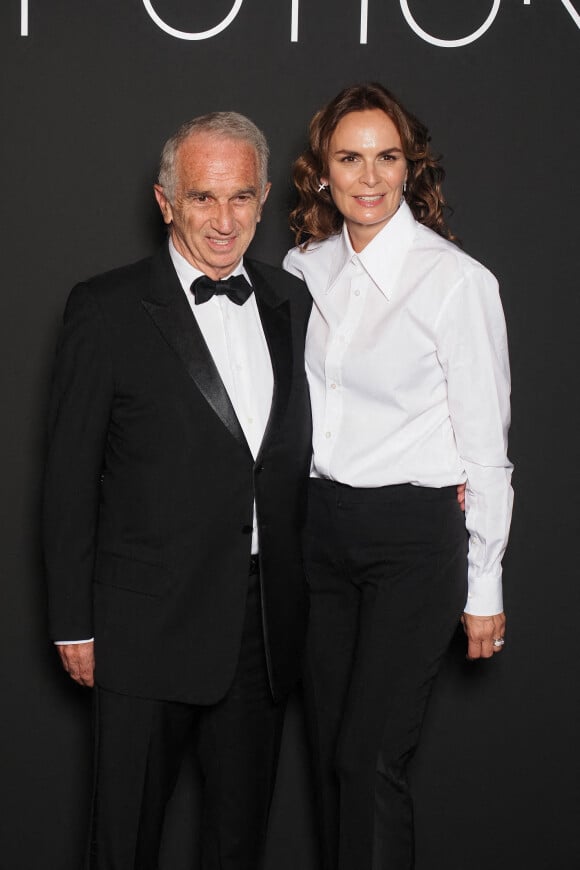 Alain Terzian et sa femme Brune de Margerie - Photocall de la soirée Kering "Women In Motion" lors du 74e Festival de Cannes, le 11 juillet 2021. © Jacovides-Borde-Moreau/Bestimage