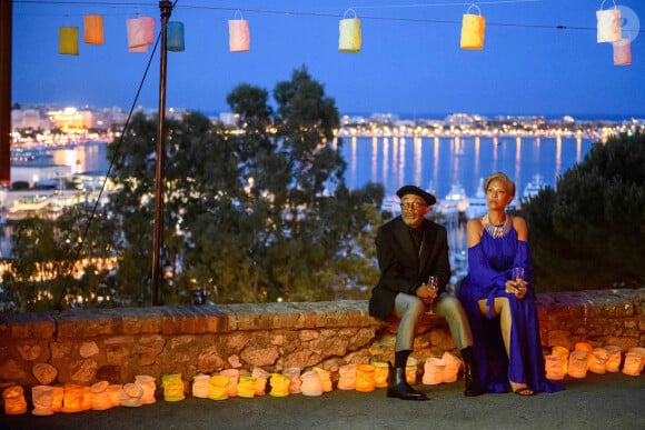 Spike Lee et sa femme Tonya Lewis Lee lors du dîner de la soirée Kering "Women In Motion" dans le cadre du 74e Festival International du Film de Cannes, le 11 juillet 2021.