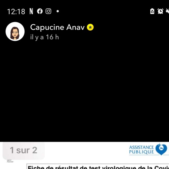 Capucine Anav positive à la Covid-19