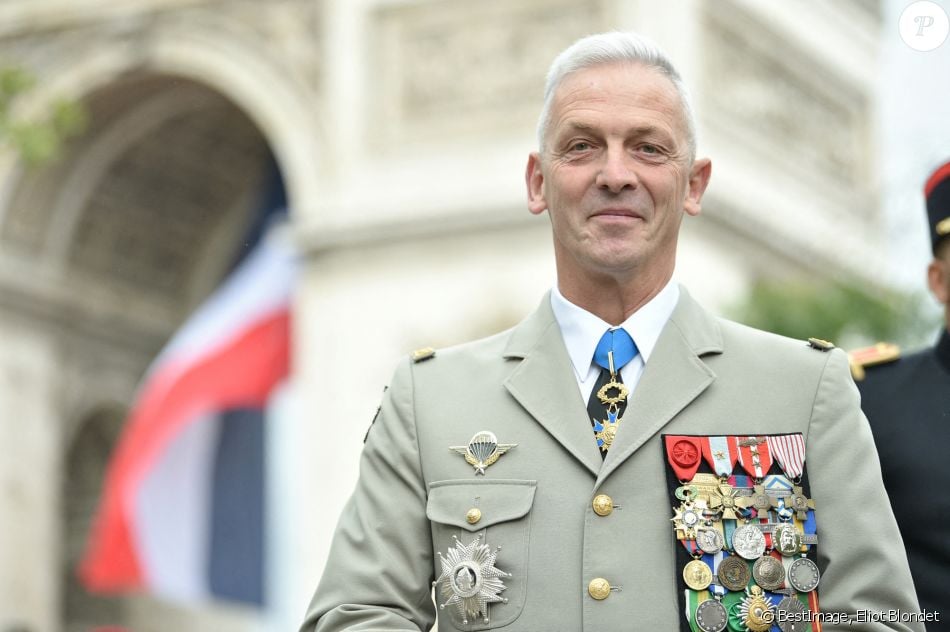 Le général François Lecointre, chef d'État-Major des armées lors de la cérémonie du 14 juillet sur l'avenue des Champs-Élysées à Paris, France, le 14 juillet 2021. © Eliot Blondet/Pool/Bestimage