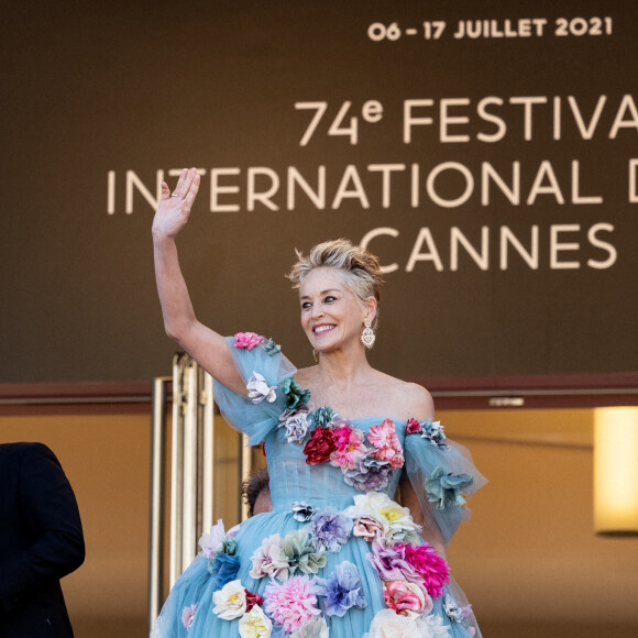 Sharon Stone - Montée des marches du film " L'histoire de ma femme - The story of my wife " lors du 74ème Festival International du Film de Cannes. Le 14 juillet 2021 © Borde-Jacovides-Moreau / Bestimage