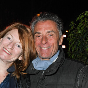 Gérard Holtz et sa femme Muriel Mayette - Soirée du 10ème anniversaire de l'agence audiovisiuelle "Flair production" à l'hôtel "Le Marois" à Paris le 28 mars 2019. © Coadic Guirec/Bestimage