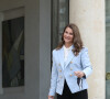 Le président de la République française reçoit Melinda Gates, co-présidente de la Fondation Bill et Melinda Gates pour un entretien au palais de l'Elysée à Paris, France, le 1er juillet 2021.