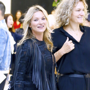 Kate Moss arrive au défilé Longchamp lors de la Fashion Week de New York au World Trade Center à New York City, le 8 septembre 2018. Photo by Charles Guerin/BESTIMAG