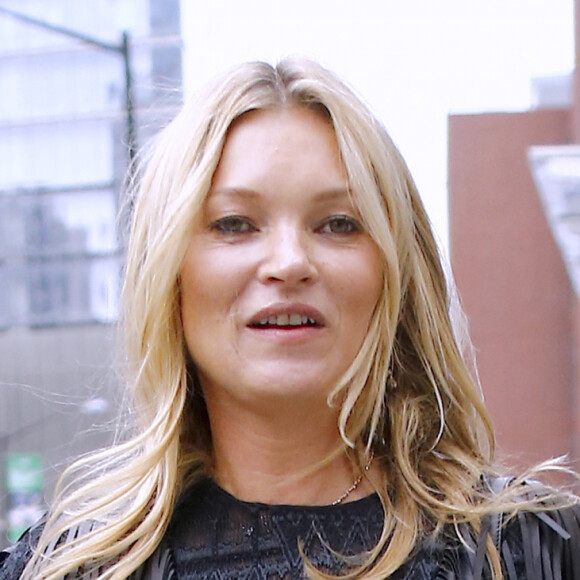 Kate Moss arrive au défilé Longchamp lors de la Fashion Week de New York au World Trade Center à New York City, le 8 septembre 2018. Photo by Charles Guerin/BESTIMAG