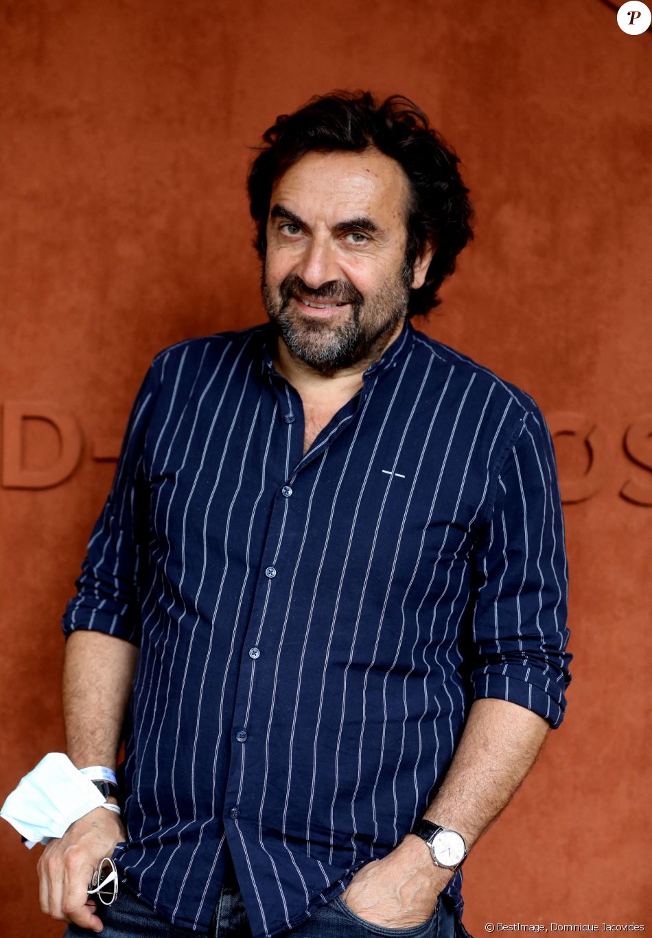 André Manoukian au village lors des internationaux de France de tennis de Roland Garros à Paris, France, le 4 juin 2021. © Dominique Jacovides/Bestimage