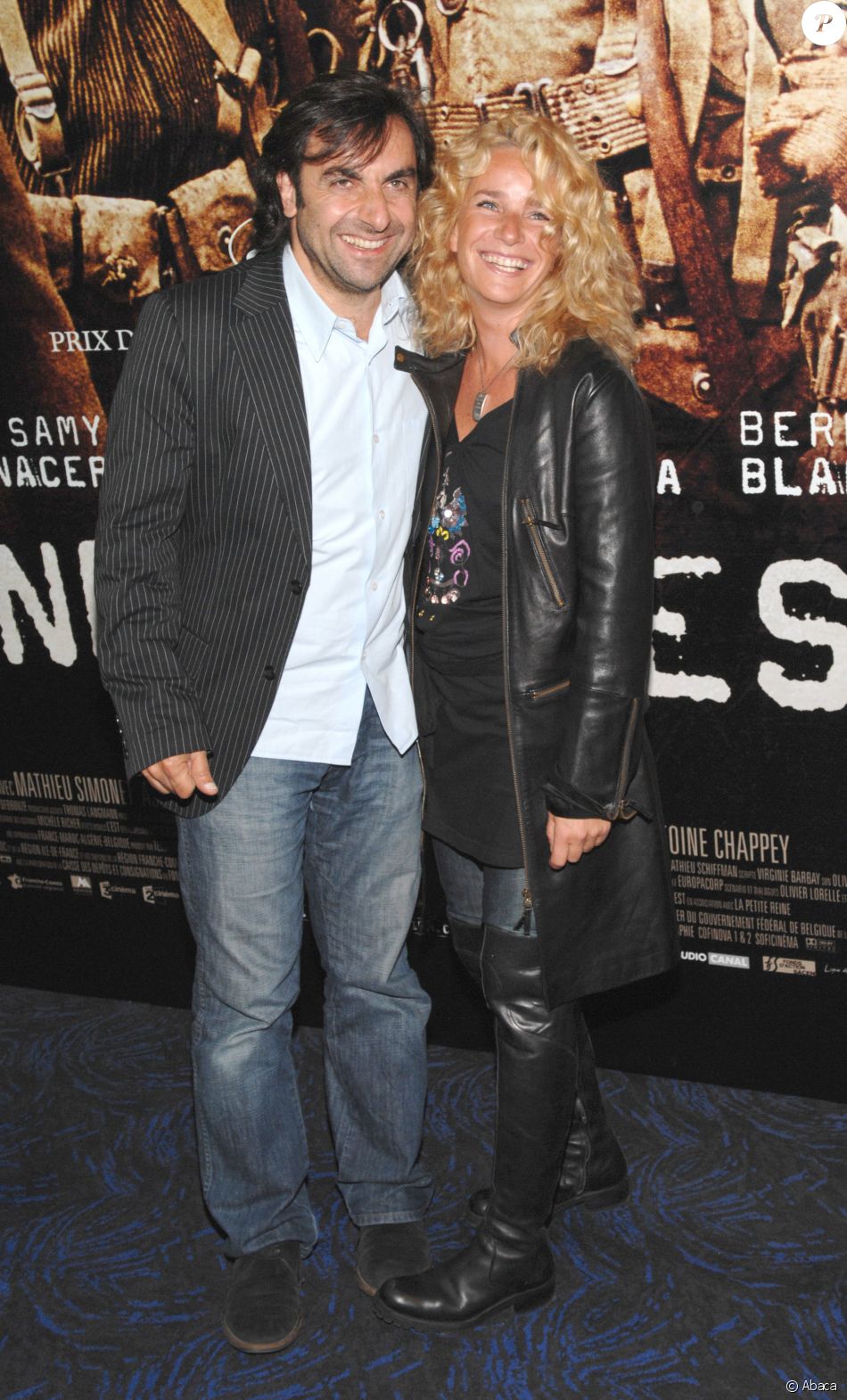 André Manoukian et Stéphanie - Première du film "Indigènes" au cinéma UGC Normandie. Le 25 septembre 2006. @Nicolas Khayat/ABACAPRESS.COM