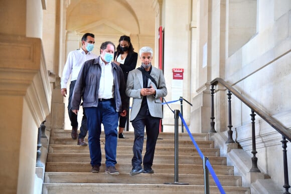 Farid Khider (ancien champion du monde de boxe thaï) à la sortie du tribunal dans le cadre du procès de A.Mimran, accusé de séquestration d'un trader suisse, à Paris, France, le 8 juin 2021. F © Pierre Perusseau/Bestimage