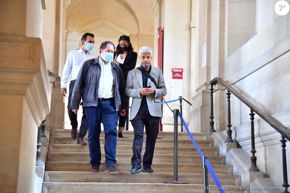 Farid Khider (ancien champion du monde de boxe thaï) à la sortie du tribunal dans le cadre du procès de A.Mimran, accusé de séquestration d'un trader suisse, à Paris, France, le 8 juin 2021. F © Pierre Perusseau/Bestimage