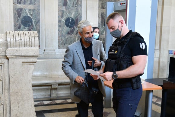 Exclusif - Farid Khider (ancien champion du monde de boxe) arrive au tribunal dans le cadre du procès de Arnaud Mimran, accusé de séquestration d'un financier suisse à Paris le 8 juin 2021.