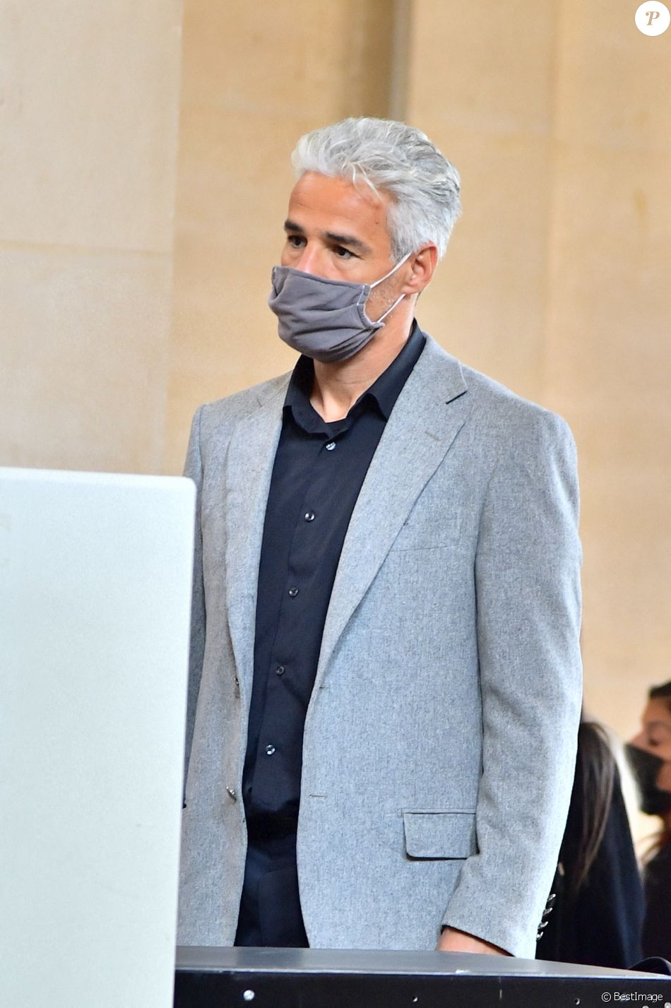 Exclusif - Farid Khider (ancien champion du monde de boxe) arrive au tribunal dans le cadre du procès de Arnaud Mimran, accusé de séquestration d'un financier suisse à Paris le 8 juin 2021.