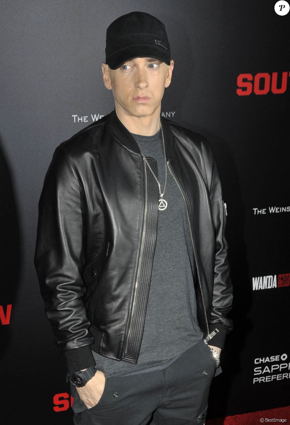 Eminem - Première du film "Southpaw" à New York. Le 20 juillet 2015.