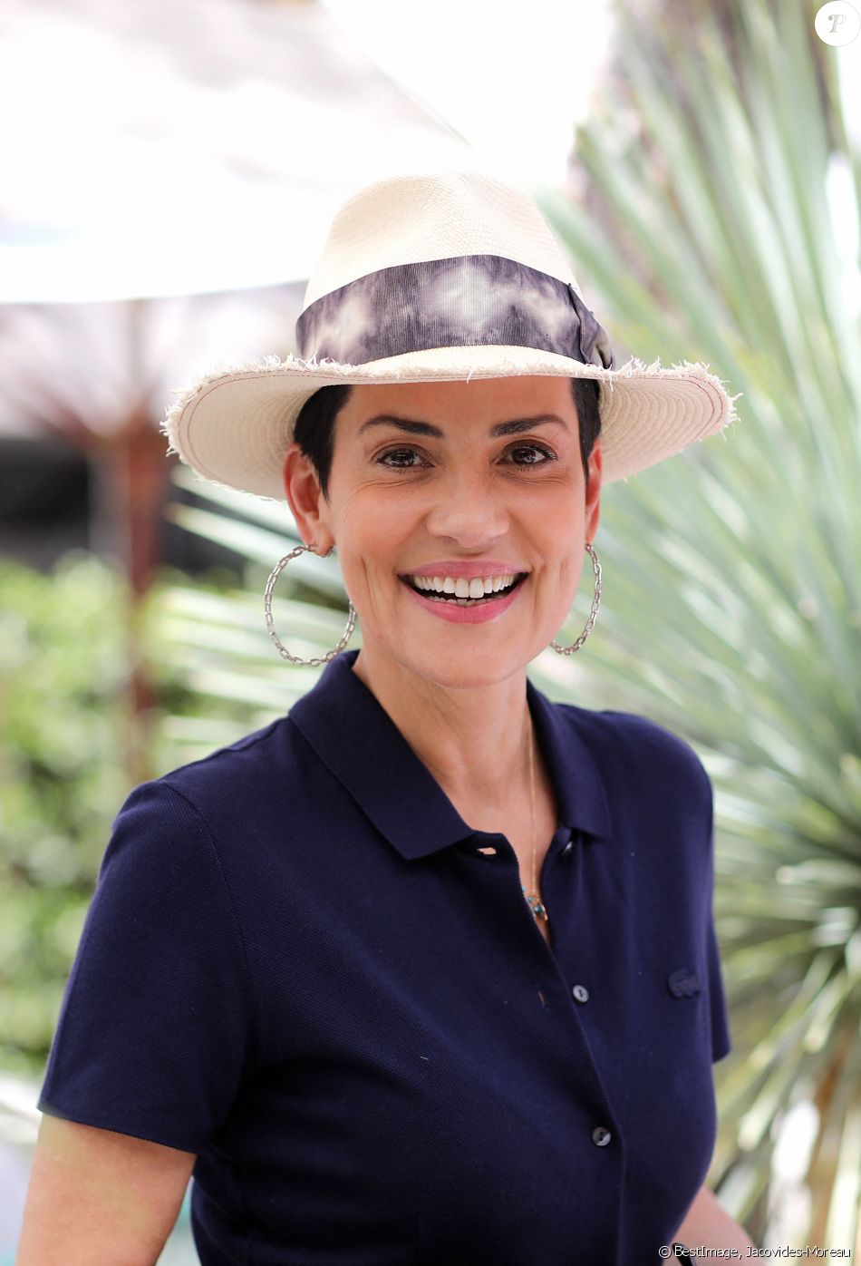 Cristina Cordula au village lors des internationaux de tennis de Roland Garros à Paris, France, le 2 juin 2019. © Jacovides-Moreau/Bestimage