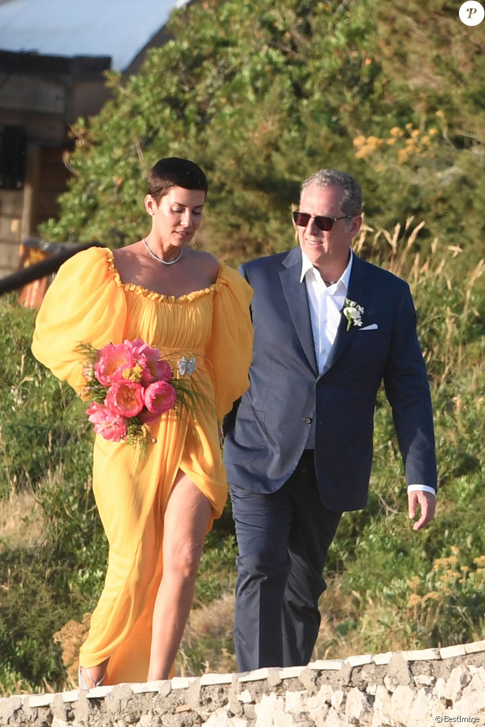 Exclusif - Mariage de Cristina Cordula et Frédéric Cassin au site historique du phare de Punta Carena à Capri, Italie.