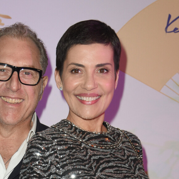 Cristina Cordula et son mari Frédéric Cassin pendant la soirée "Kenzo Takada's Birthday Night" pour fêter les 80 ans de Kenzo Takada au Pavillon Ledoyen à Paris, France, le 28 février 2019. © Coadic Guirec/Bestimage