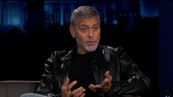 Captures d'écran - George Clooney révèle qu'il se coupe lui-même les cheveux depuis des années avec un Flowbees dans 'émission Jimmy Kimmel Live! à Los Angeles