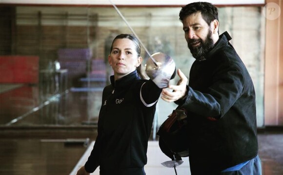 Maria Belen Perez Maurice et son fiancé et coach en plein entraînement.